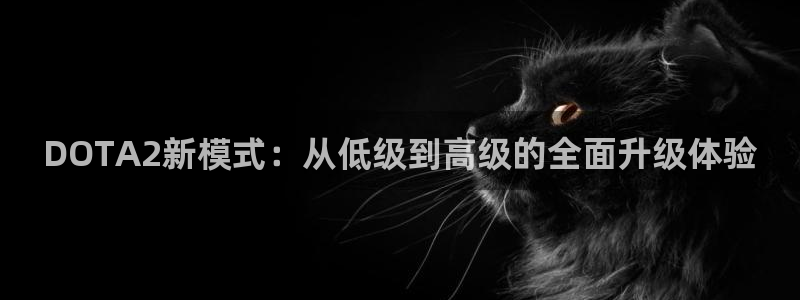 jjb竞技宝(中国)：DOTA2新模式：从低级到高级的全面升级体验