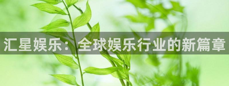 jjb竞技宝app：汇星娱乐：全球娱乐行业的新篇章